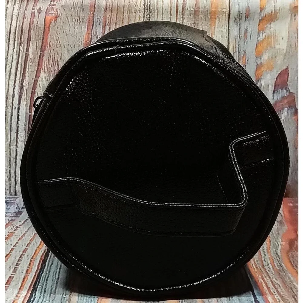 Clueless x Revolution Makeup London Black Faux Leather Vanity Cosmetic Bag Case